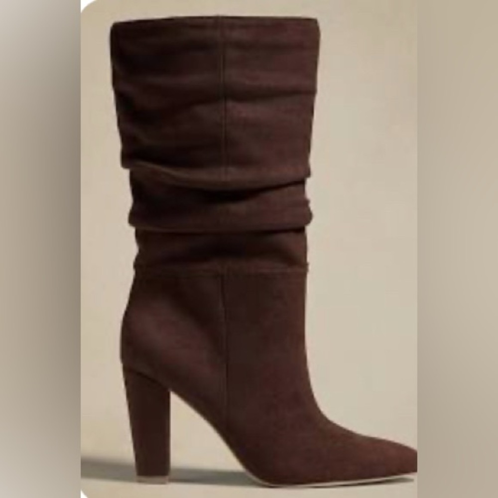 NWT Banana Republic Factory Vegan Slouchy Chocolate Boot Sz 9 (#738018)